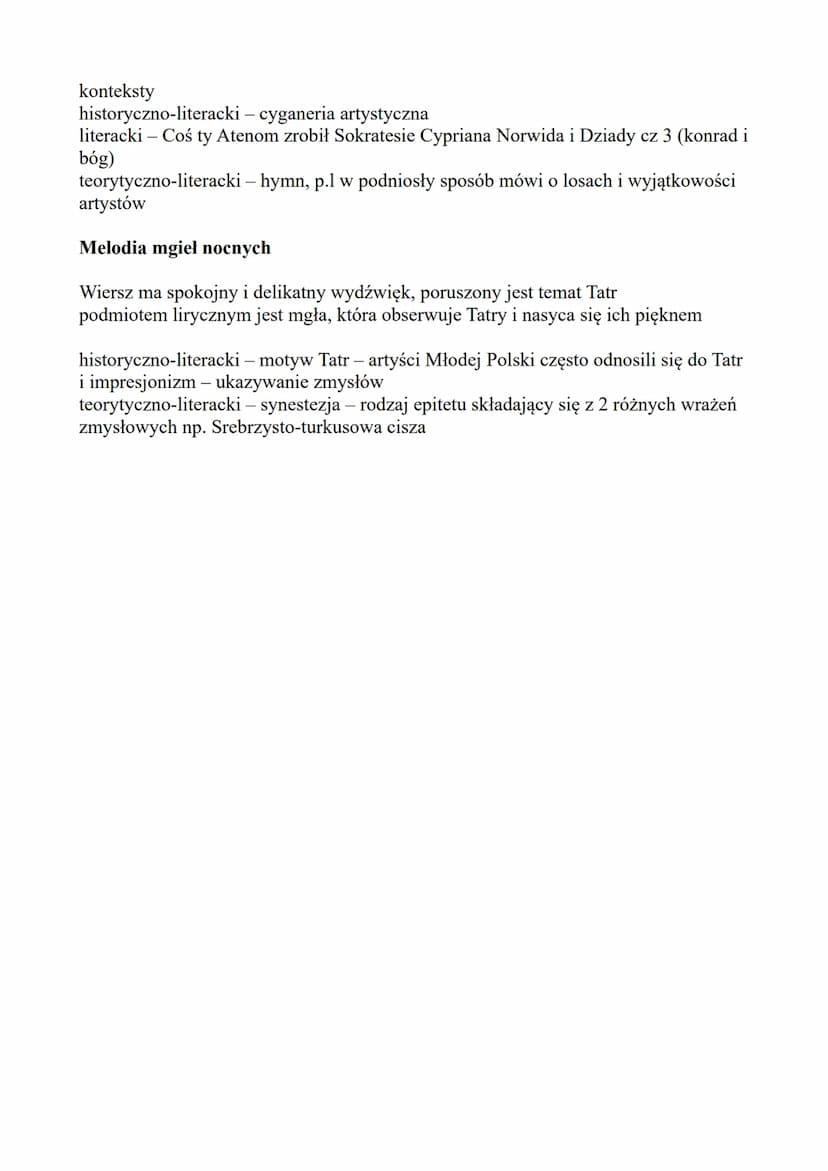 Literatura i kultura XIX/XX wieku
Modernizm
Nazwa
Młoda Polska określenie wprowadzone przez Artura Górskiego (zatytułował tak swój
cykl arty