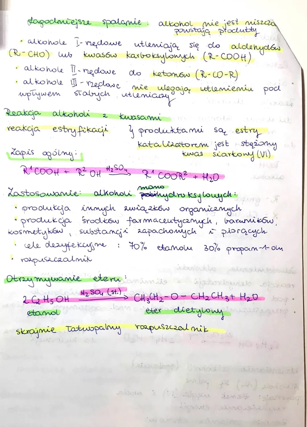 Nazwy i Wzory Alkoholi oraz Aminy - Kulka Chemii dla Klasy 8 i 3