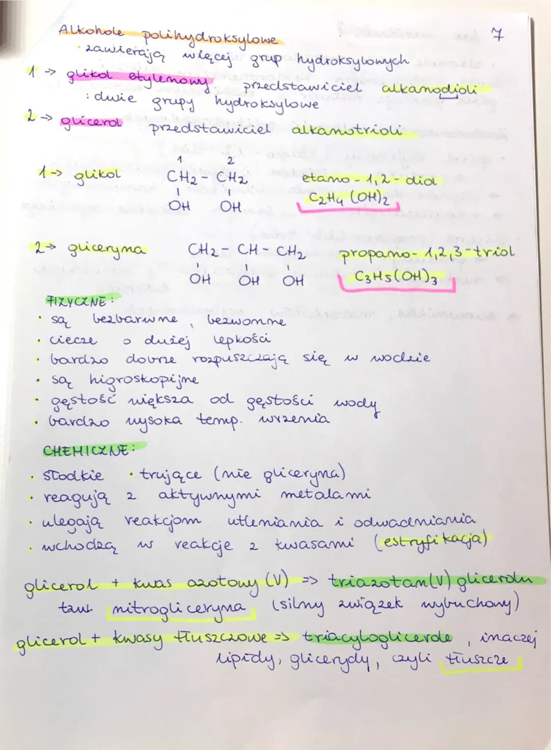 Nazwy i Wzory Alkoholi oraz Aminy - Kulka Chemii dla Klasy 8 i 3
