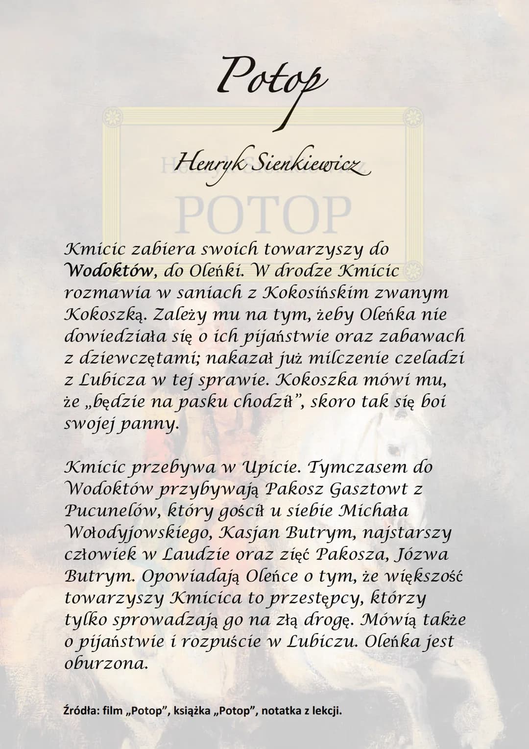 Potop
Henryk Sienkiewicz
РОТОР
Akcja utworu rozgrywa się w latach 1655-1657
na terenie Rzeczpospolitej, gdzie ma miejsce
najazd szwedzki.
He