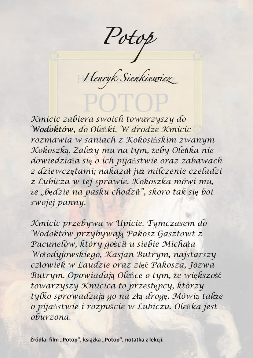 Potop
Henryk Sienkiewicz
РОТОР
Akcja utworu rozgrywa się w latach 1655-1657
na terenie Rzeczpospolitej, gdzie ma miejsce
najazd szwedzki.
He
