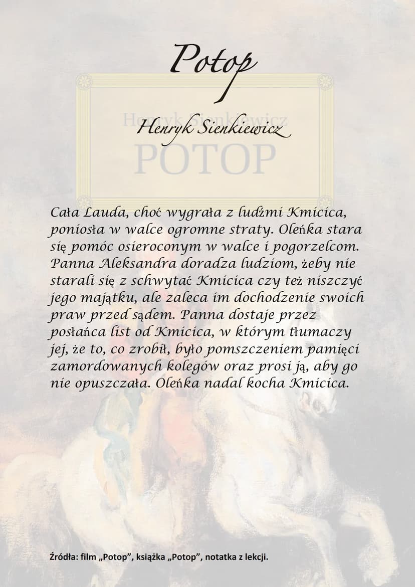 Potop
Henryk Sienkiewicz
РОТОР
Akcja utworu rozgrywa się w latach 1655-1657
na terenie Rzeczpospolitej, gdzie ma miejsce
najazd szwedzki.
He