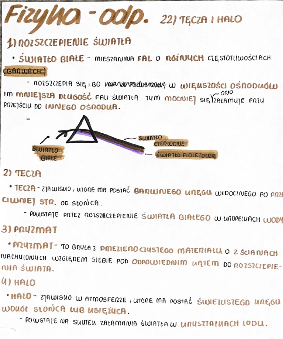 (
B
Fizyna-odp.
1) CALUOWITE WEWNĘTRZNE ODBICIE
21) CAŁOWITE WEWNĘ-
TRZNE ODBICIE
• GDY ŚWIATŁO PRZECHODZI DO OŚRODUA, W UTÓNUM NOZCHODZI SI