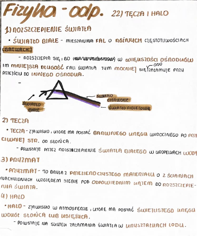 (
B
Fizyna-odp.
1) CALUOWITE WEWNĘTRZNE ODBICIE
21) CAŁOWITE WEWNĘ-
TRZNE ODBICIE
• GDY ŚWIATŁO PRZECHODZI DO OŚRODUA, W UTÓNUM NOZCHODZI SI