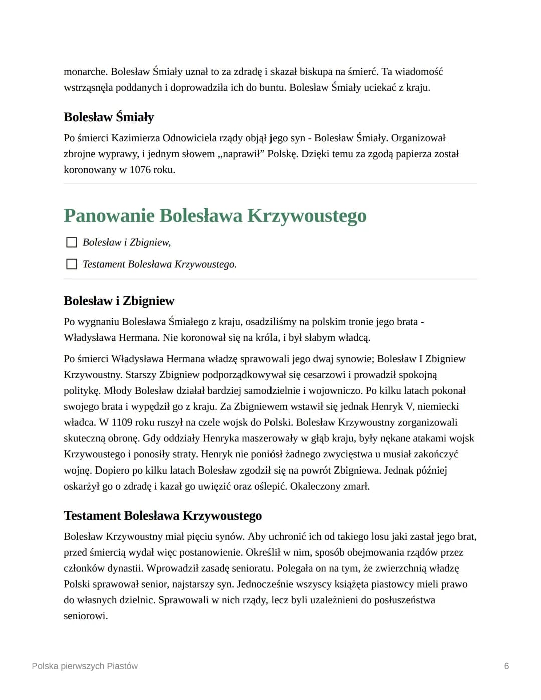 Polska pierwszych Piastów
Na początek kilka ważnych dat:
966 Chrzest Mieszka I,
997 Misja biskupa Wojciecha do Prusów,
1000 Zjazd gnieźnieńs