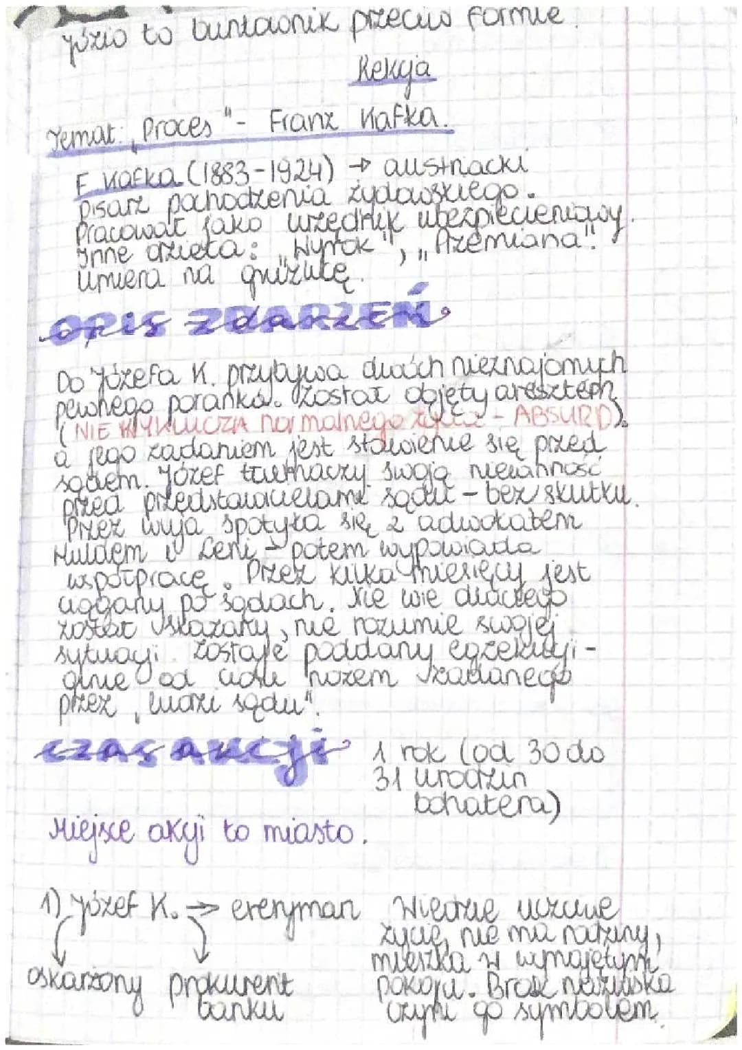 Proces - Przygoda z Parabolą i Przypowieściami