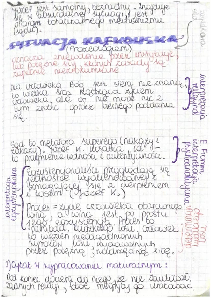 porio to buntownik przeciw formie
Rekya
Temat: Proces" Franz Kafka.
E Kafka (1883-1924) → austriacki
pisarz pochodzenia zydowskiego
pracowat