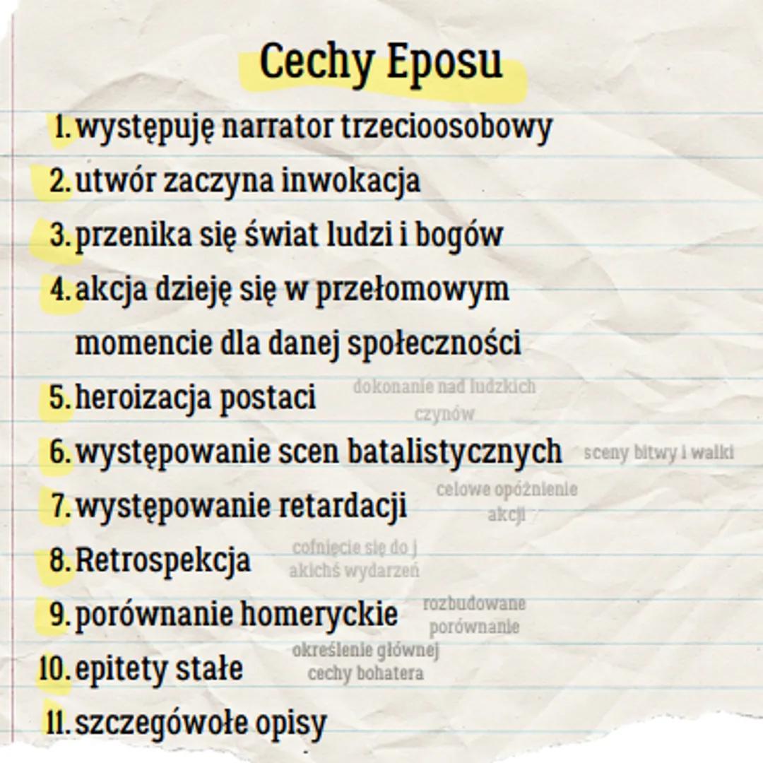 Cechy Eposu
