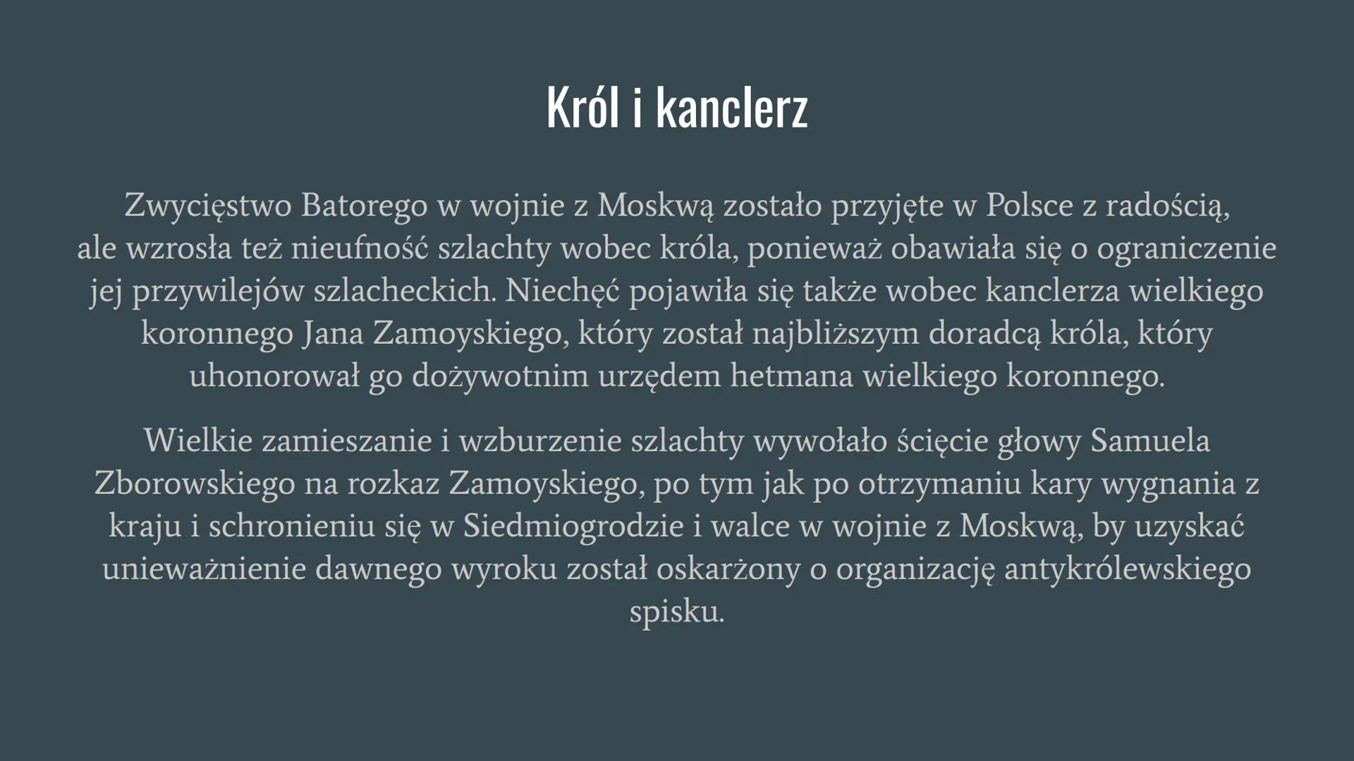 Panowanie Stefana Batorego Stefan Batory - jak został królem?
Po ucieczce Henryka Walezego w 1574 roku pojawił się w państwie polsko-litewsk