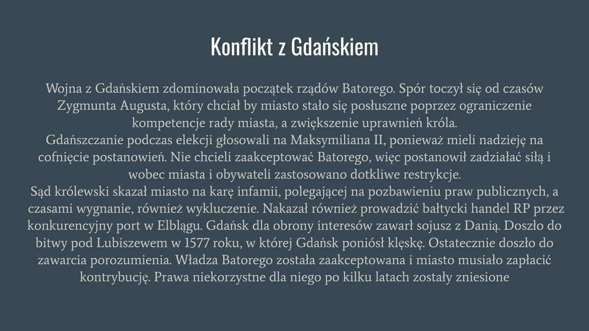 Panowanie Stefana Batorego Stefan Batory - jak został królem?
Po ucieczce Henryka Walezego w 1574 roku pojawił się w państwie polsko-litewsk