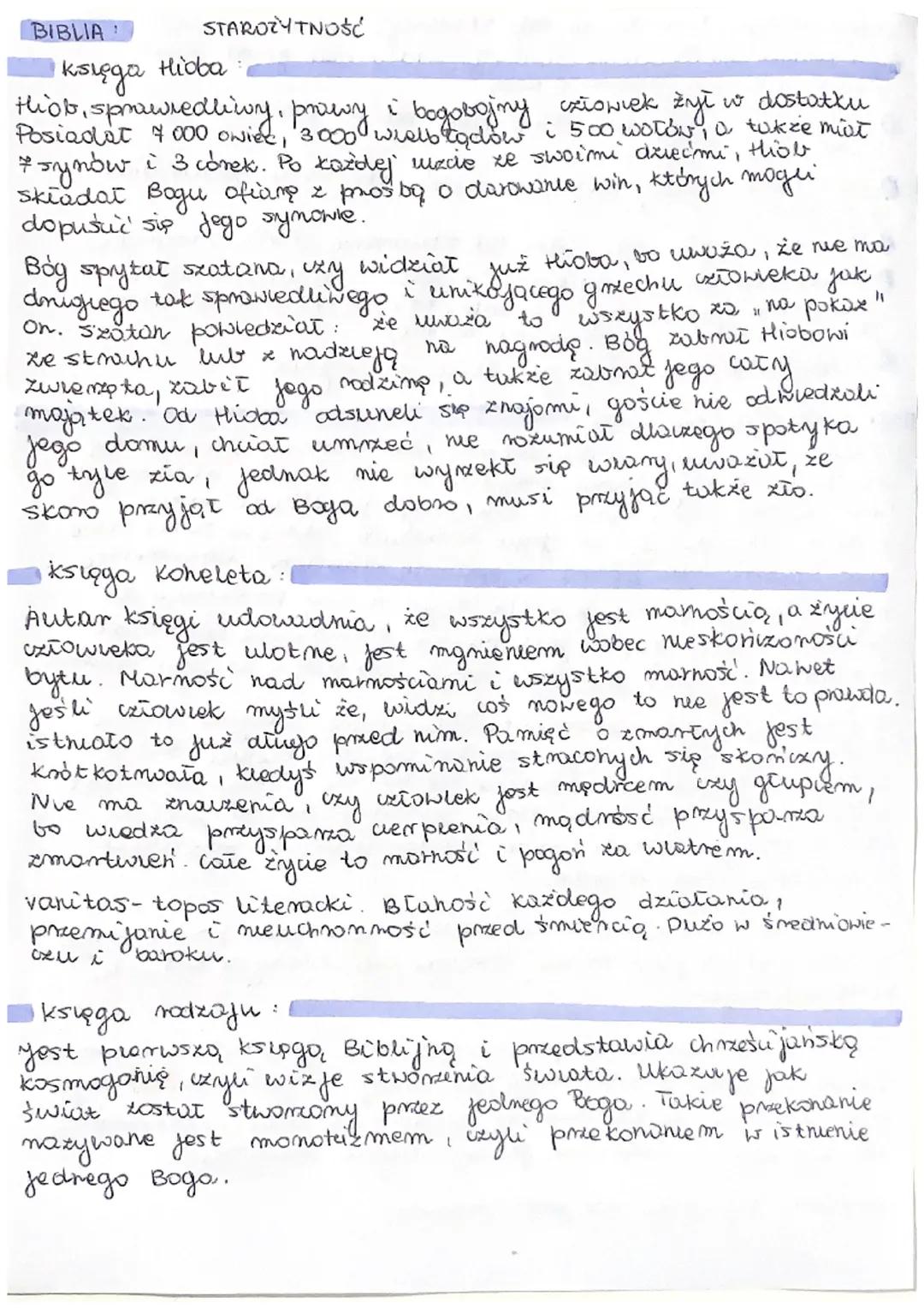 BIBLIA
коледа
STAROZYTNOŚĆ
Hioba
Hist sprawiedliwy, prowy i bogobojny człowiek żył w dostatku
Posiadat 7 000 owiec, 3000 wielbłądow i 500 wo