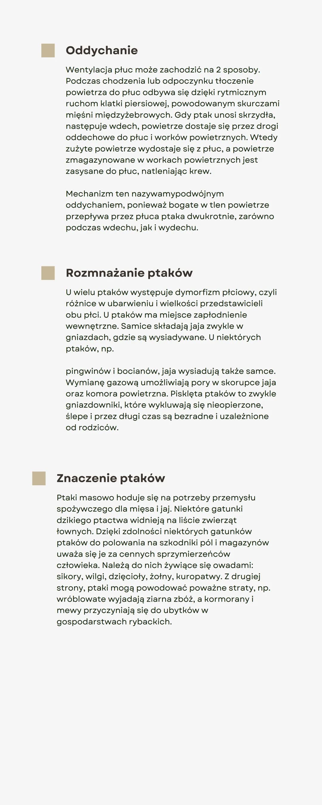 Ptaki
Budowa
Ptaki to kręgowce stałocieplne. Utrzymują
względnie stałą temperaturę ciała, w dużym
stopniu niezależną od temperatury otaczają