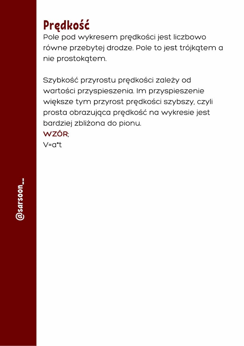 @sarsoon__
Ruch jednostajnie
przyspieszony
Czym jest?
To ruch ze wzrastającą prędkością, wzrasta w
określony sposób, czyli jednostajnie inac