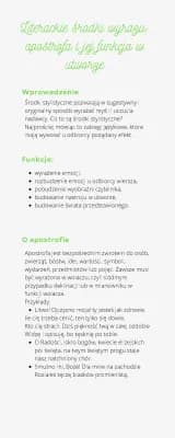 Know Literackie środki wyrazu: apostrofa i jej funkcja w utworze thumbnail