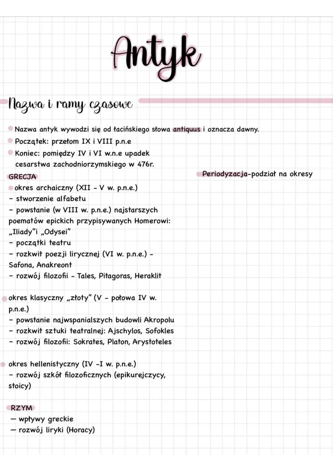 Antyk epoka 
