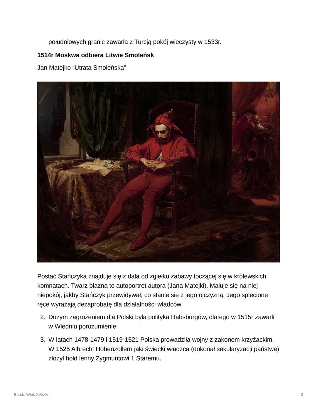 Barok. Wiek XVI/XVII
1) Demokracja szlachecka. Gospodarka folwarczno -
pańszczyźniana.
• Podział społeczeństwa
Szlachta
Duchowieństwo
Mieszc