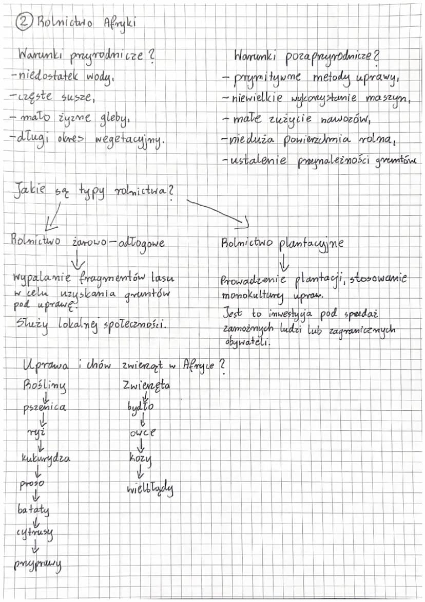 Geografia
Rendział II - Afrylna
①środowisko przyrodnicze Afryki.
-Afryka leży
ma
h
wszystkich ↳ połkulach,
- jest głównie wyżynny.
rozległe 