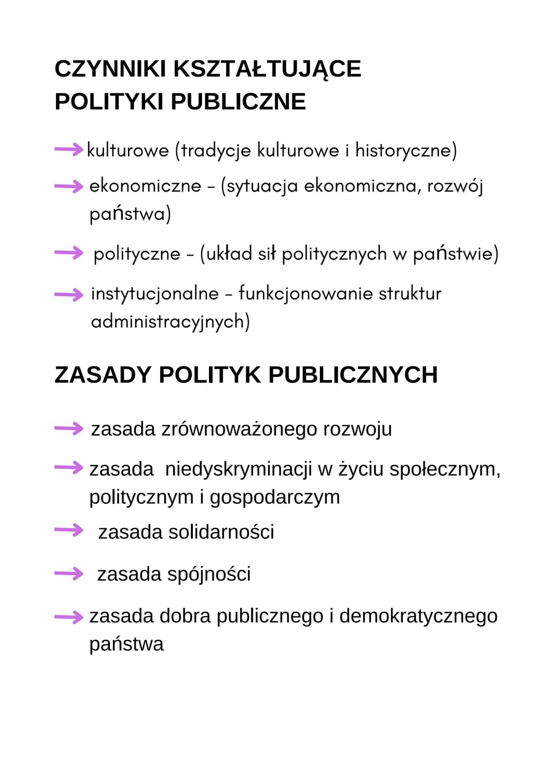 POLITYKI
PUBLICZNE
Polityki publiczne to wszelkie działania
państwa, które pośrednio lub bezpośrednio
dotyczą obywateli. Są podejmowane w ce
