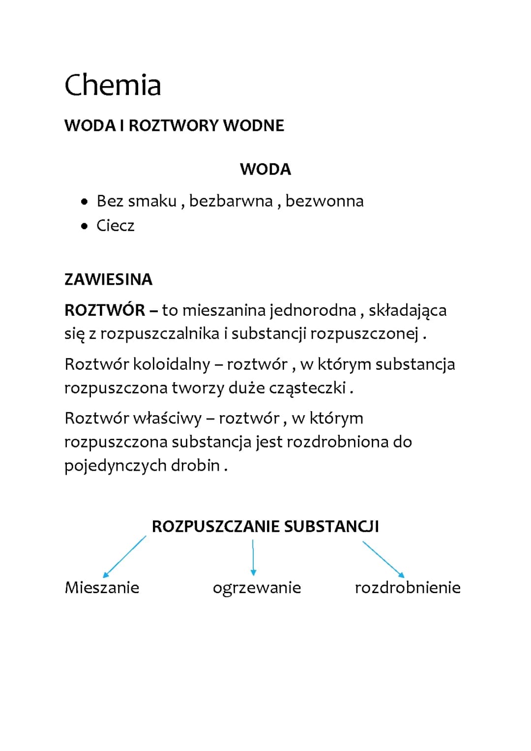 Woda i roztwory wodne klasa 7 - wszystko, co musisz wiedzieć!