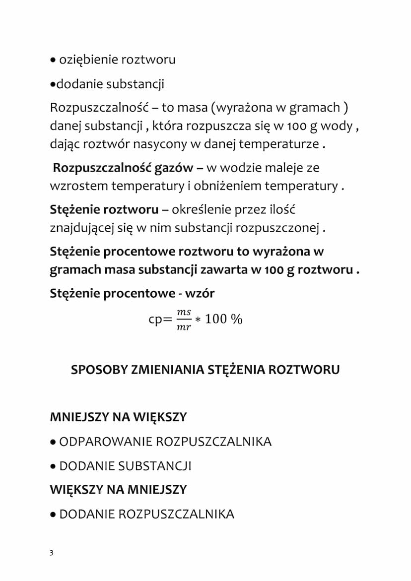 Chemia
WODA I ROZTWORY WODNE
WODA
• Bez smaku, bezbarwna, bezwonna
• Ciecz
ZAWIESINA
ROZTWÓR - to mieszanina jednorodna, składająca
się z ro