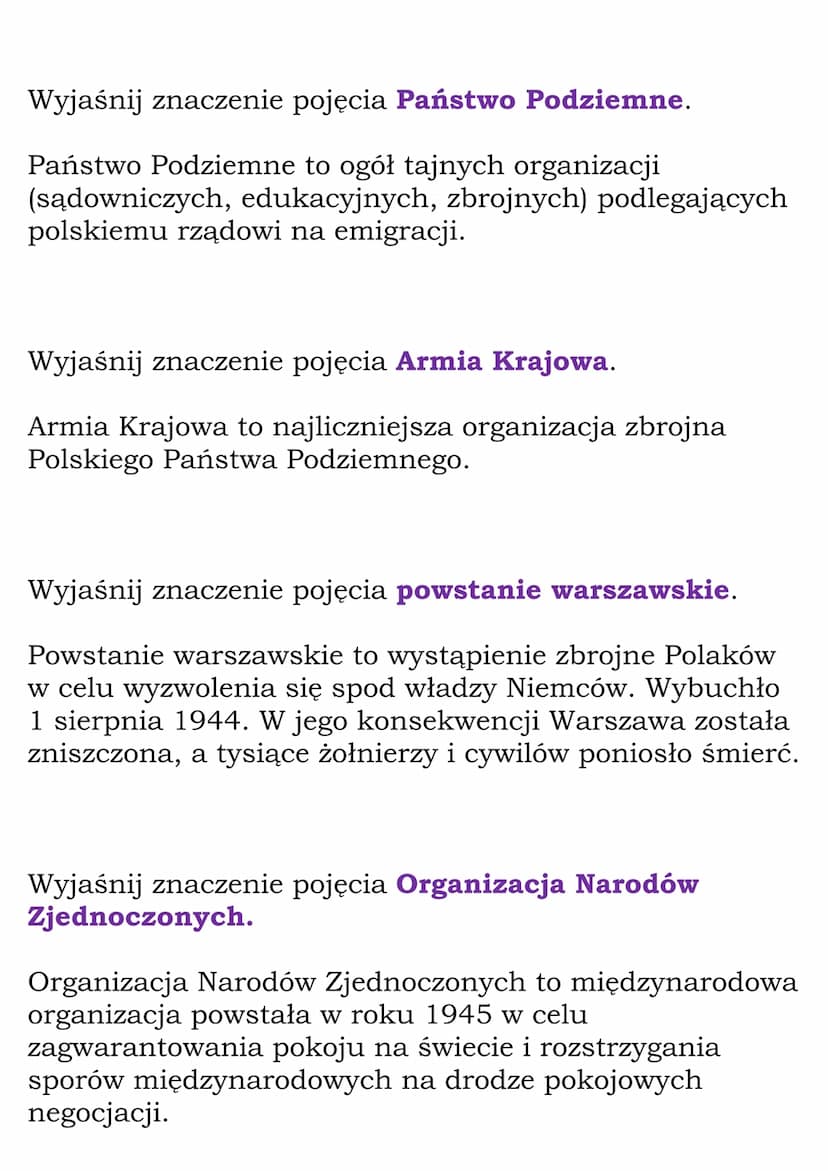 II wojna światowa
(Dział: Wojny światowe)
Wyjaśnij znaczenie pojęcia II wojna światowa.
II wojna światowa to konflikt zbrojny trwający w lat