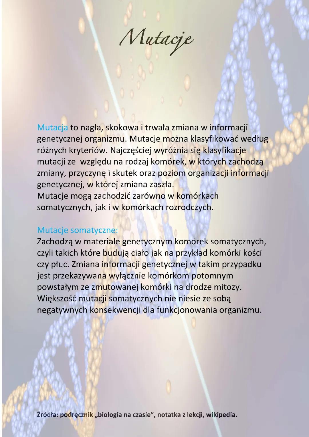 Mutacje: Wszystko, Co Musisz Wiedzieć