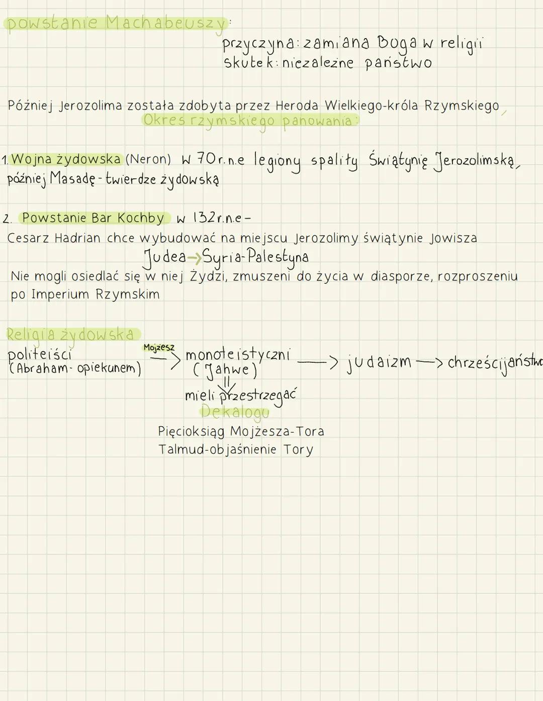 # Izrael

Biblia jest głównym źródłem dziejach o Izraelitów, Hebrajczyków

Jahwe-jedyny Bóg Hebrajczyków

Dekalog-zawiera warunki przymierza