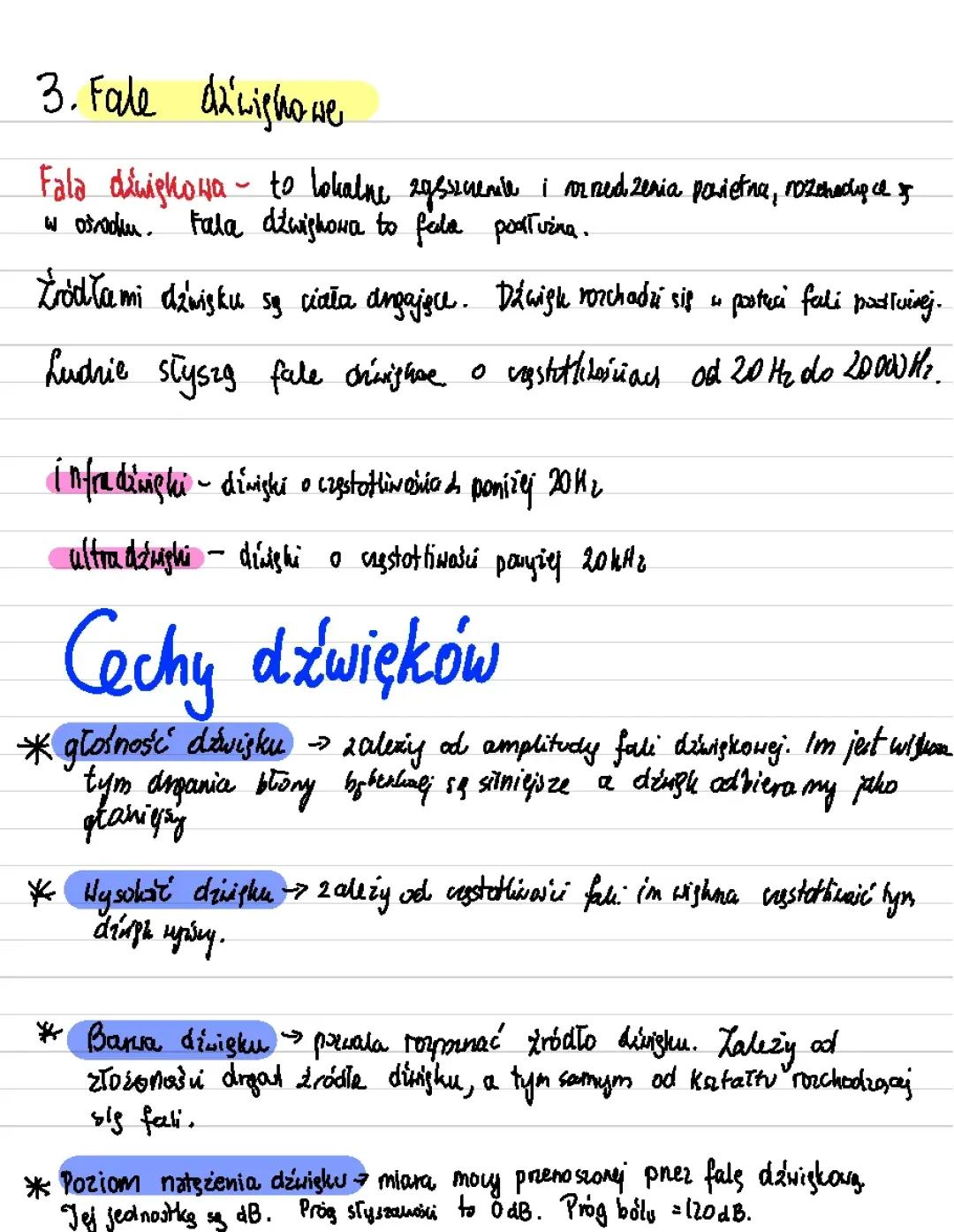 Fale dźwiękowe i zjawisko Dopplera