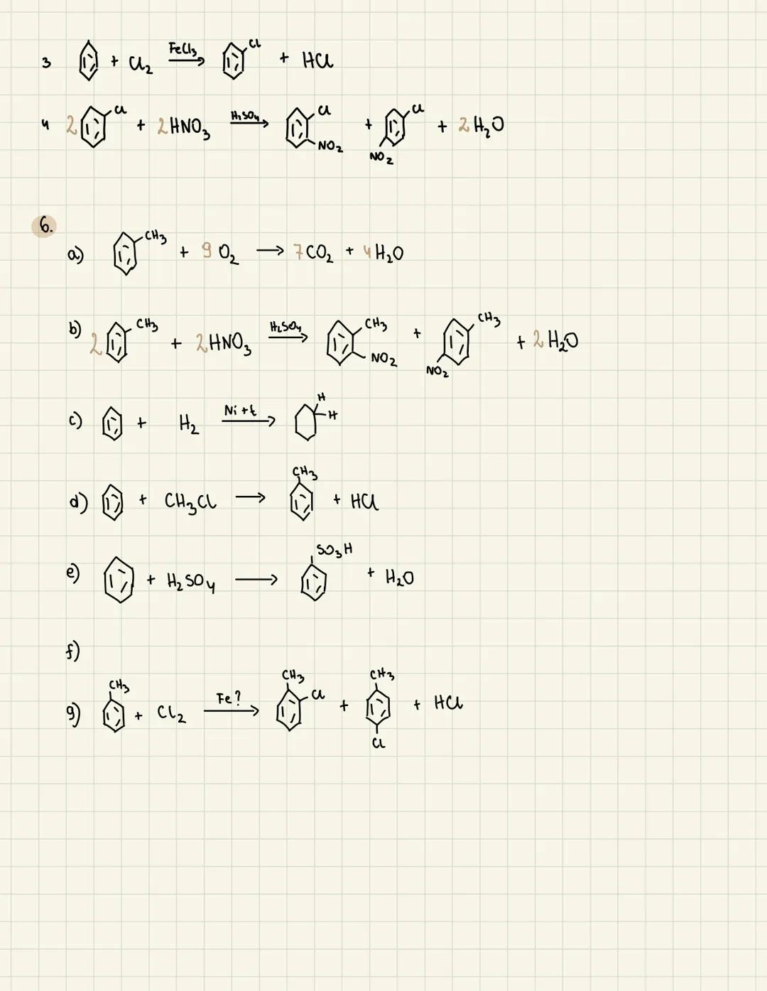 SPALANIE
2 C6H₂ +150₂12.CO₂ + 6H₂O
2 C6H6 +30₂12G+ 6H₂O
ETAPI
ЕТАР II
SUBSTYTUCJA
ELEKTROFILONA
ΕΤΑΡ Π
+ Br₂ Fe Bray
SUBSTYTUCJA ELEKTROFILO