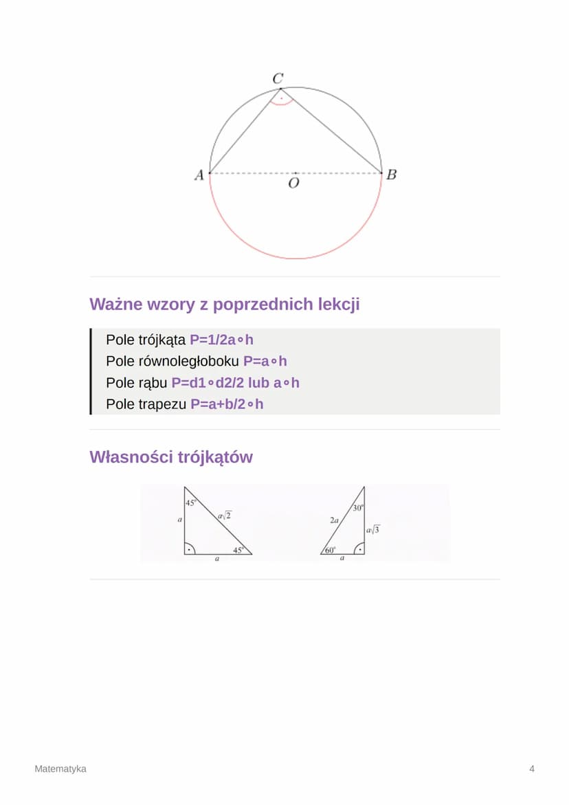 ING
099
Matematyka
Okrąg i koło
Koło - zbiór wszystkich punktów, których odległość od środka jest mniejsza lub
równa długości promienia.
Okr
