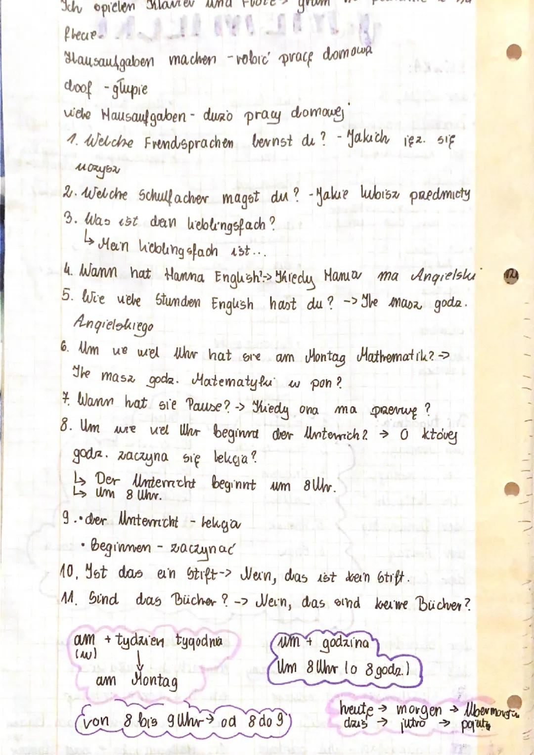 .
SŁÓWKA:
der Stifte,-n
•Bleistifft, -e (olówek)
•der Rucsack,
Rucsack (plecak)
• der Thugelschreiber
16. mmg tak samo)
dev Shuli, -s
(duugo