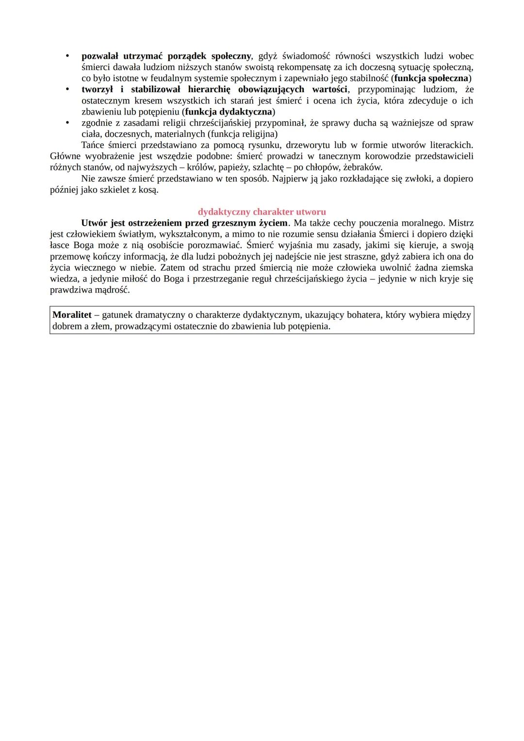 # Rozmowa Mistrza Polikarpa ze Śmiercią

- rodzaj literacki: epika
- gatunek literacki: dialog średniowieczny/moralitet

## geneza

Rozmowa 