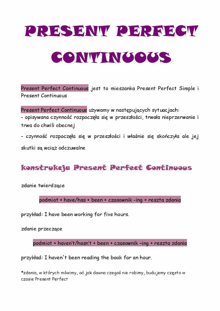 Know Present Perfect Continuous  thumbnail