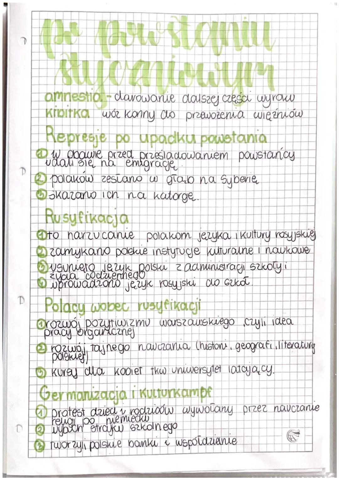 D
# po powstaniu
## styczniowym

amnestia-darowanie dalszej części wyrazów
kibirka wóz konny do przewożenia więźniów

## Represje po upadku 