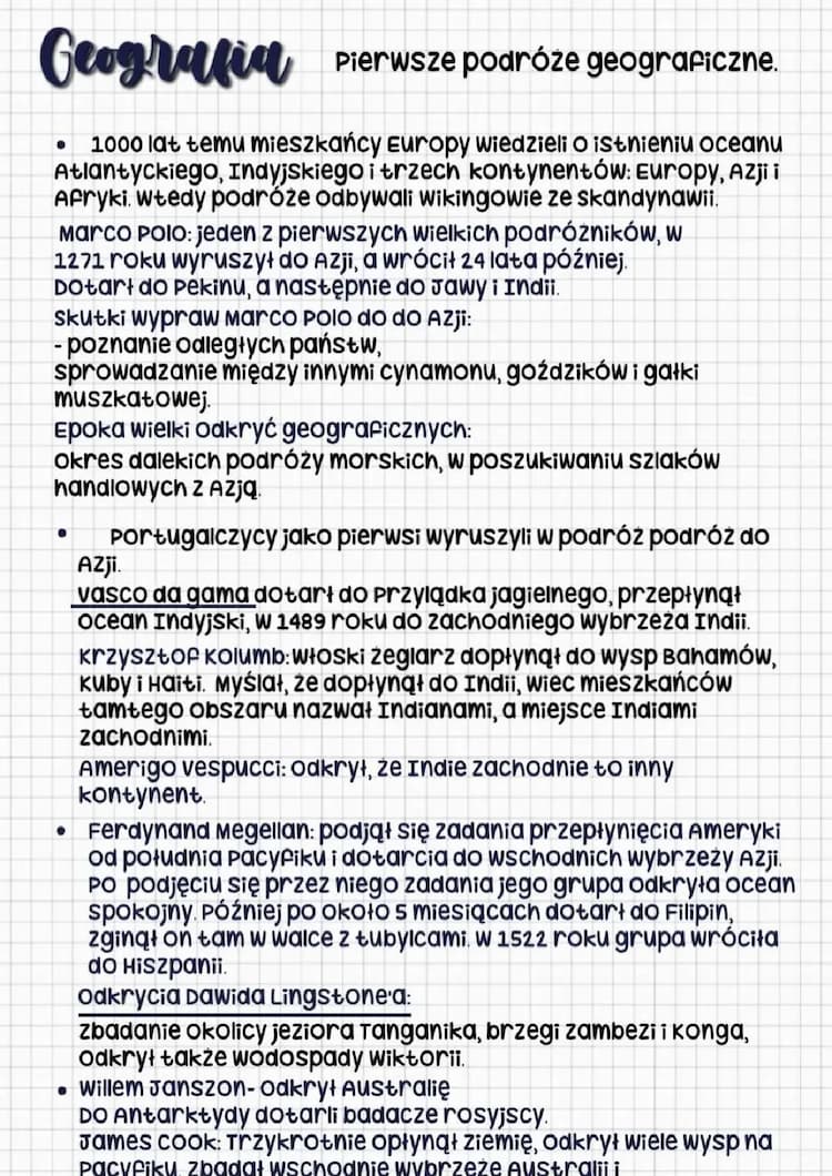 Know Pierwsze podróże geograficzne thumbnail