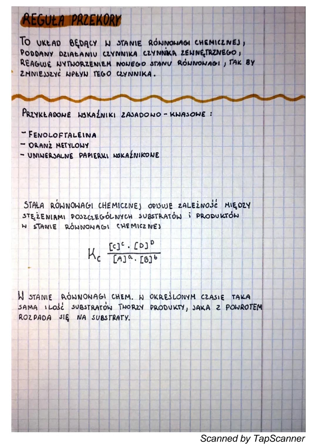 REGUŁA PRZEKORY
TO UKEAD BĘDĄCY W STANIE RÓWNOWAGI CHEMICZNEJ,
PODDANY DZIAŁANIU CZYNNIKA CZYNNIKA ZEWNĘTRZNEGO,
REAGUJE NYTWORZENIEM NOWEGO