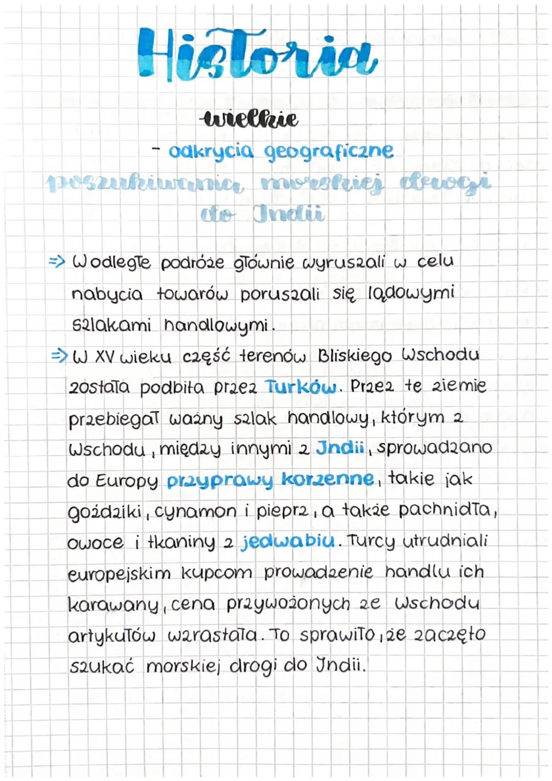WCZORAJ I DZIŚ rozdział 1 „NARODZINY NOWOŻYTNEGO ŚWIATA” temat 1 „Wielkie odkrycia geograficzne.”