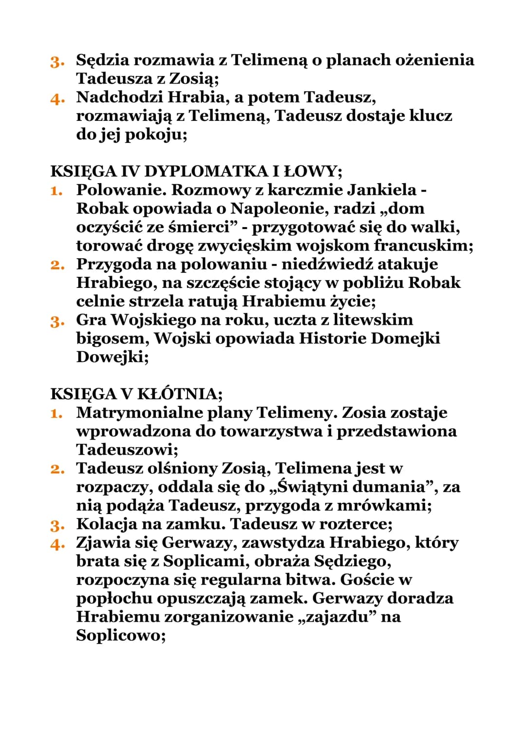 Pan Tadeusz - streszczenie, bohaterowie i motywy dla dzieci