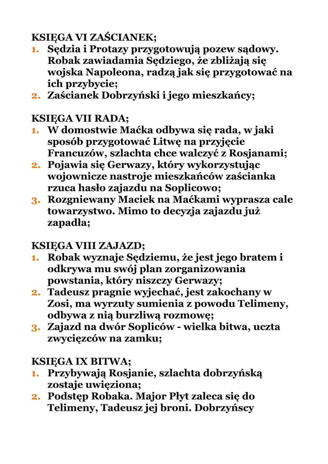 Pan Tadeusz - streszczenie, bohaterowie i motywy dla dzieci