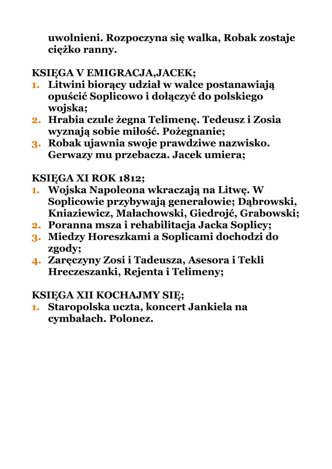 Pan Tadeusz - streszczenie, bohaterowie i motywy dla dzieci