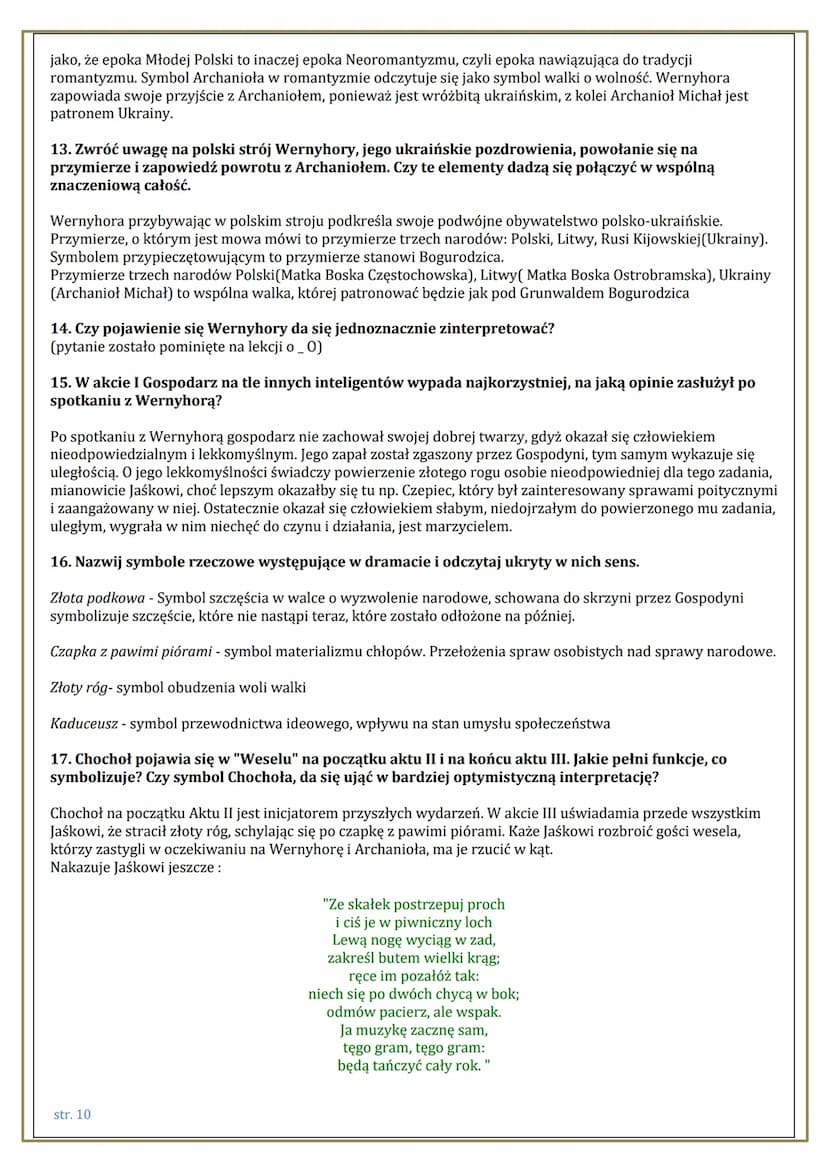 WESELE"
Obraz inteligencji w „Weselu"
Inteligencja została w „Weselu" ukazana w sposób negatywny. To przedstawiciele mieszkańców Krakowa. Są