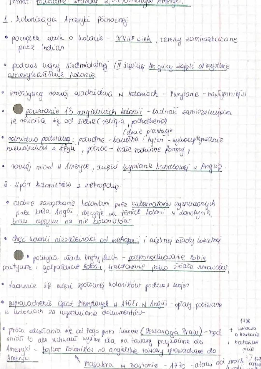 Powstanie Stanów Zjednoczonych 