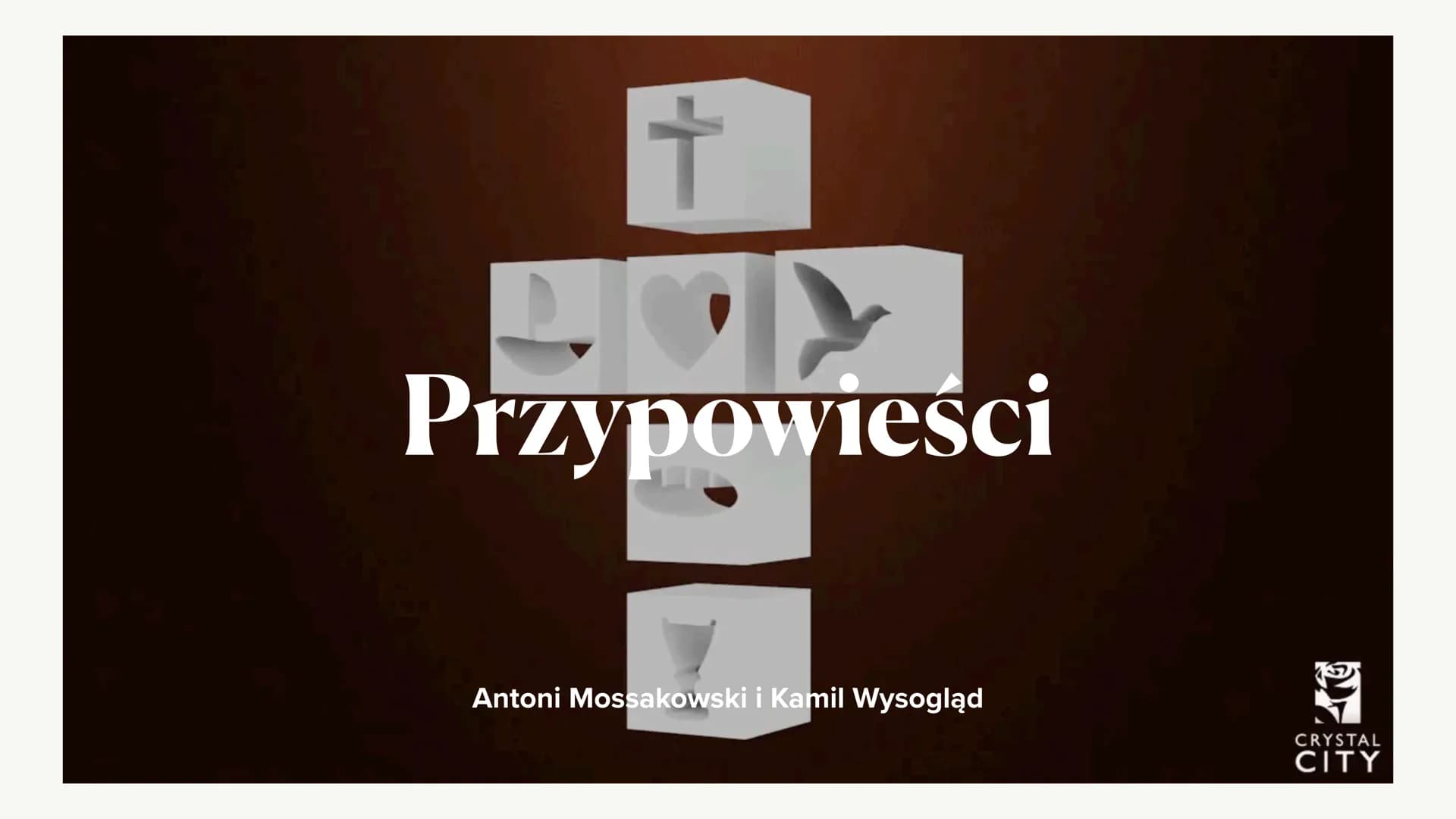 +
Przypowieści
Antoni Mossakowski i Kamil Wysogląd
M
CRYSTAL
CITY ●
●
Przypowieść o
siewcy
1 przypowieść
Historia jest o siewcy który zasiał