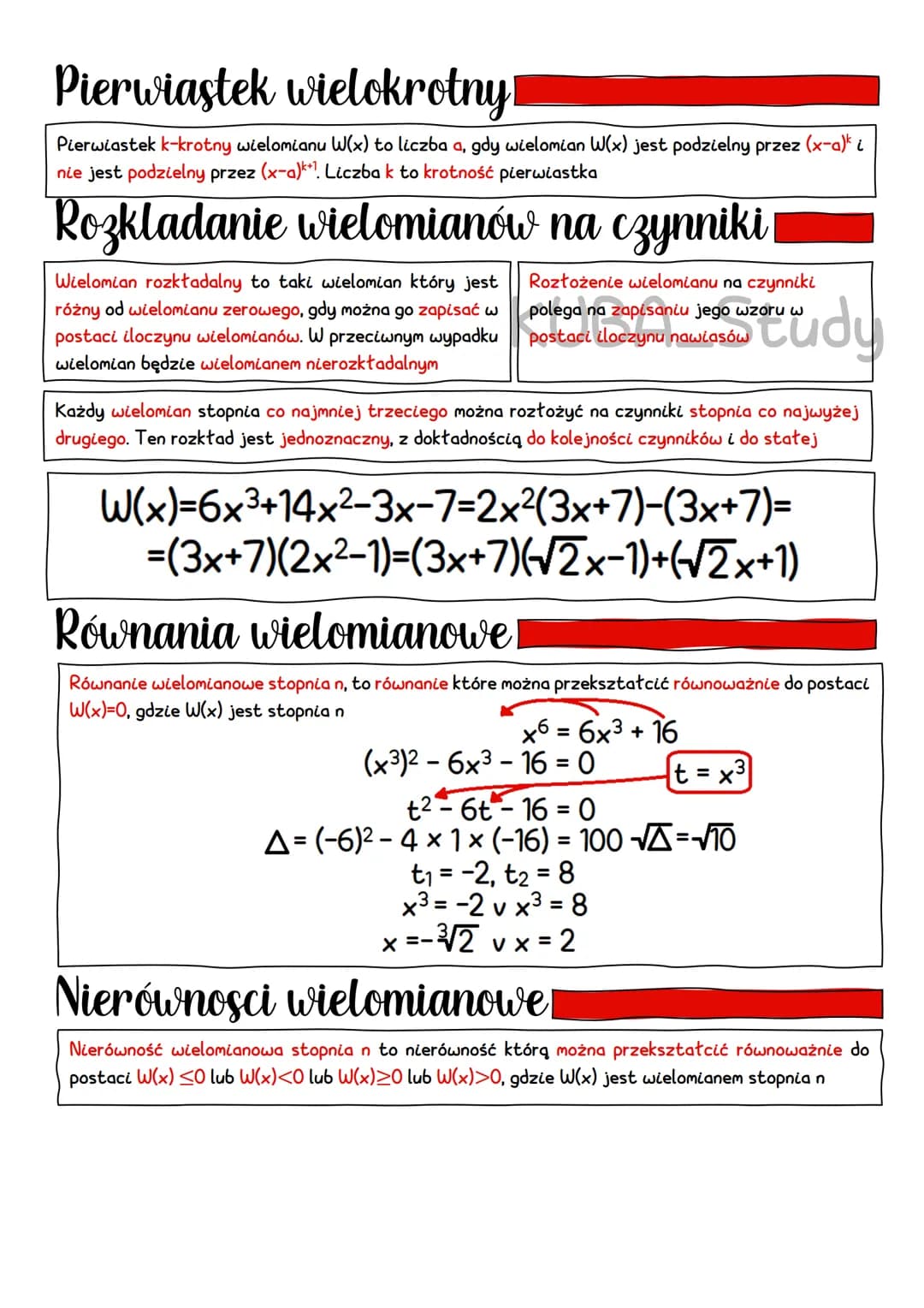 Wielomiany
Jednomian stopnia n to wyrażenie
które można zapisać jako axx", gdzie
a jest ustaloną liczbą rzeczywistą
różną od 0
Liczba a to w