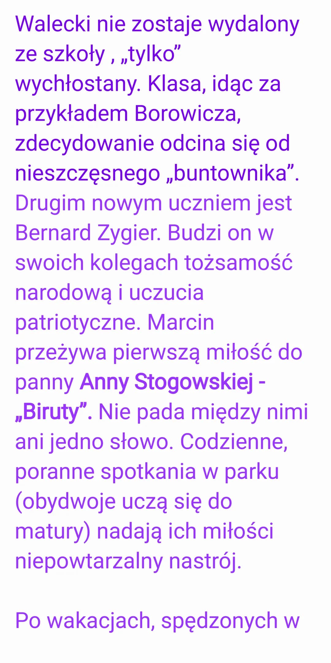 SYZYFOWE
PRACE-
Strzeszczenie
krótkie:
Czwartego stycznia
rodzice Marcinka
Borowicza odwożą go z
rodzinnych Gawronek do
szkoły w Owczarach i