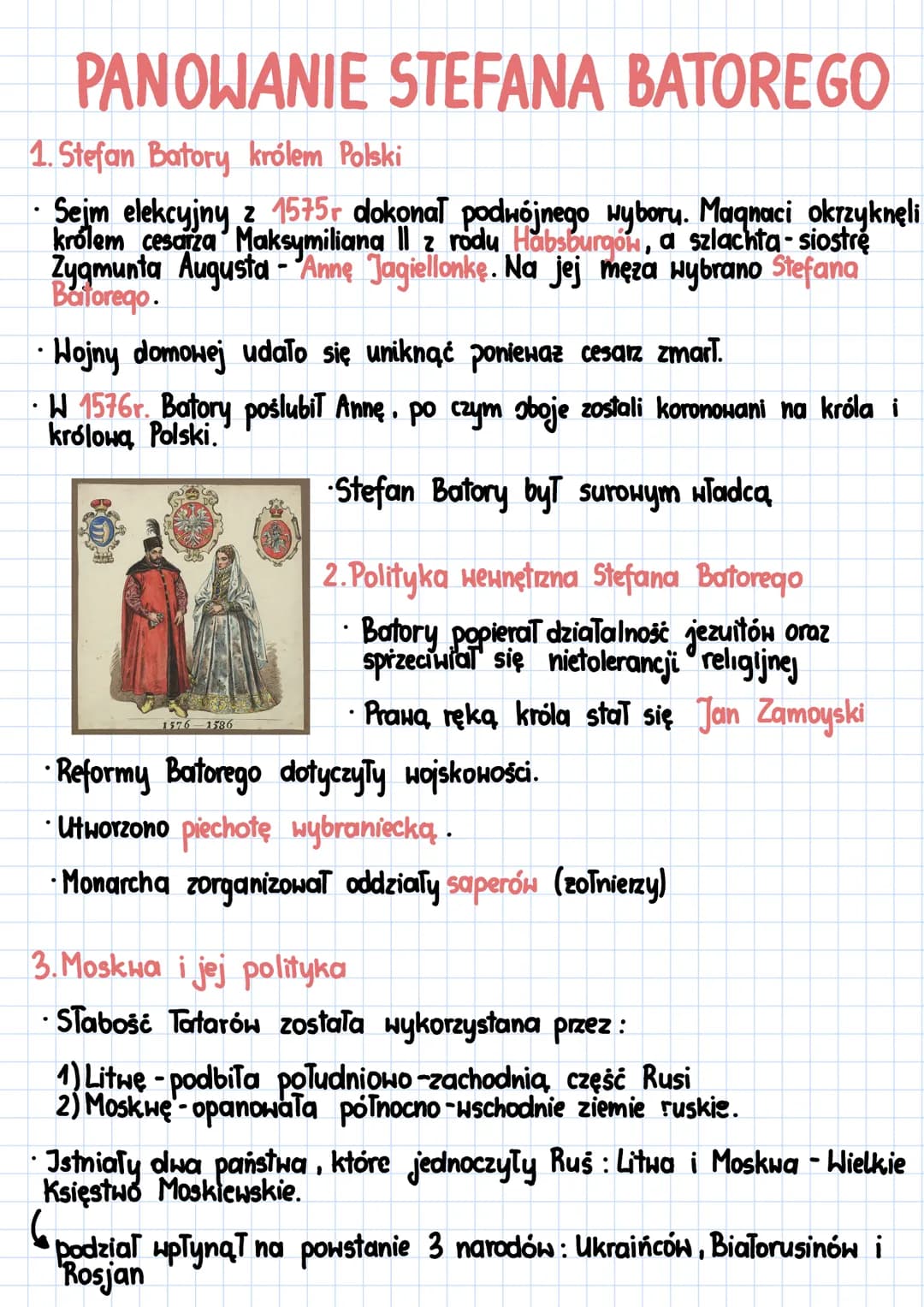 Panowanie Stefana Batorego w Polsce i wojna z Moskwą (1577-1582)