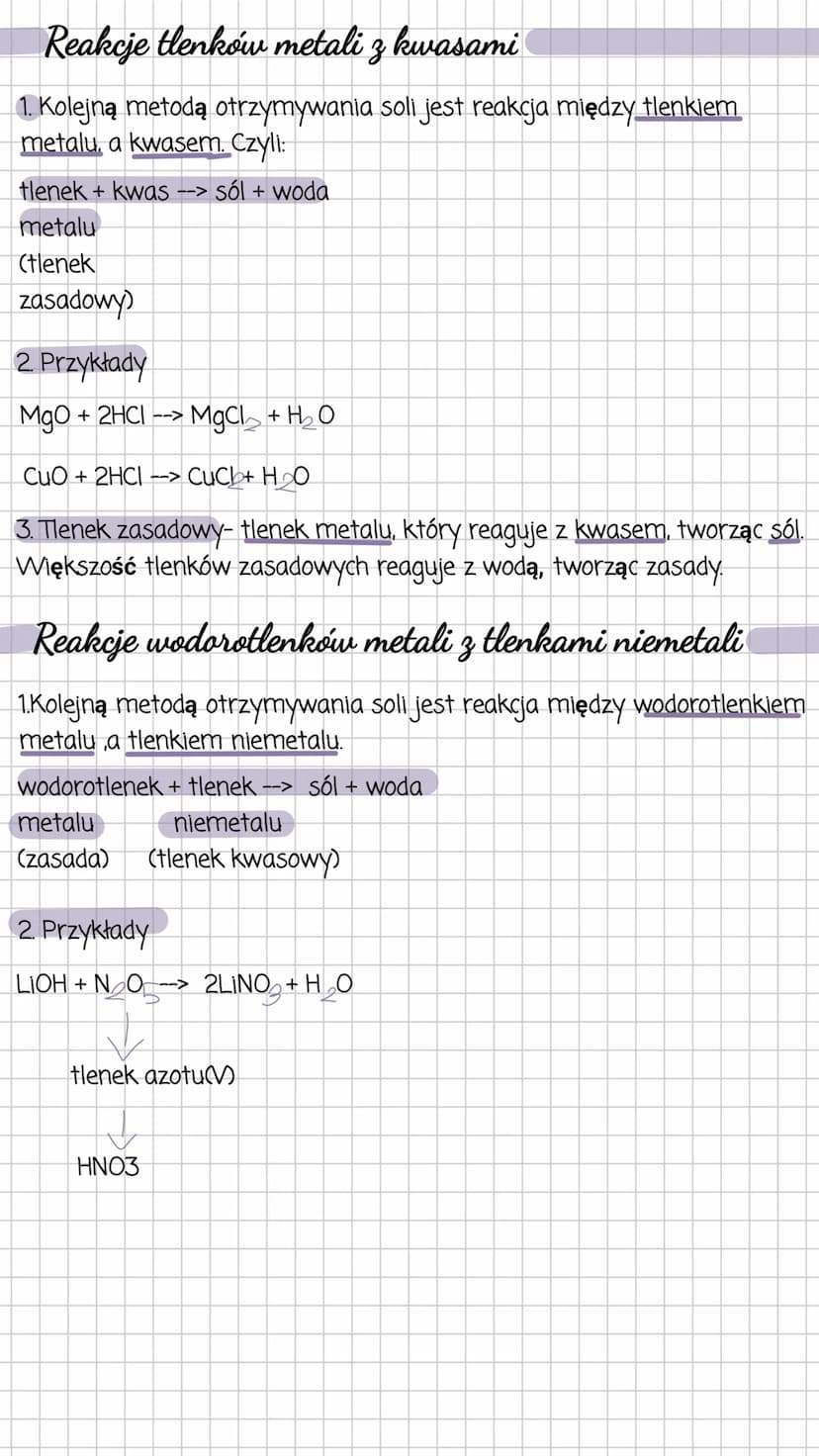 Chemiade
Sole
Wzory i nazwy soli
1. Sole-to związki o budowie jonowej składające się z kationów metalu i
anionów reszty kwasowej. Sole to po
