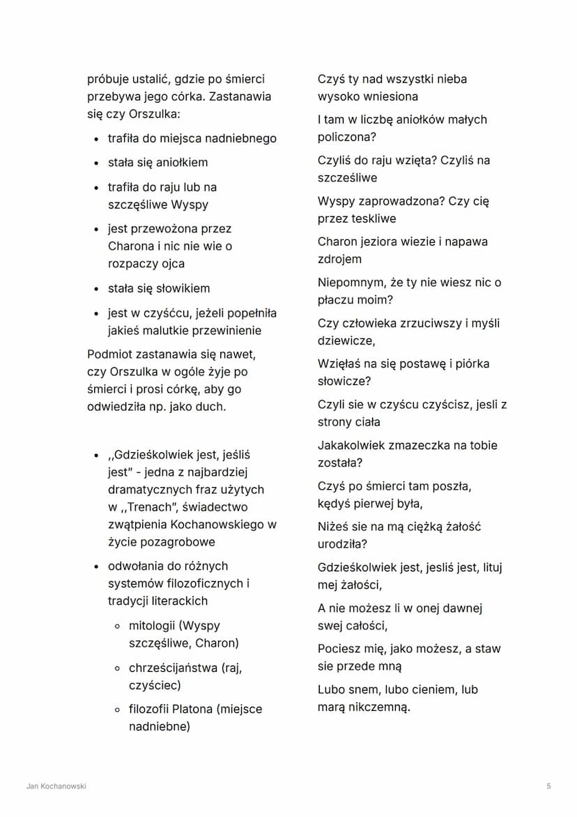 Jan Kochanowski
Tags
Renesans
Select Obowiązuje na mature
✓ Umiem
Jan Kochanowski
O autorze:
•
wszechstronnie wykształcony, władający kilkom