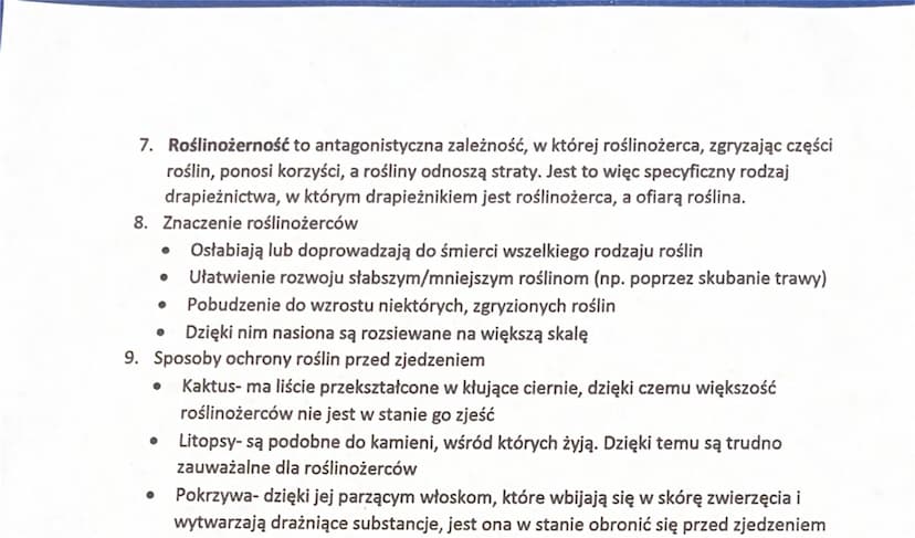 Temat: Drapieżnictwo i roślinożerność.
1. Podział zależności między organizmami
● Stosunki antagonistyczne- Jest to tzw. oddziaływanie ujemn
