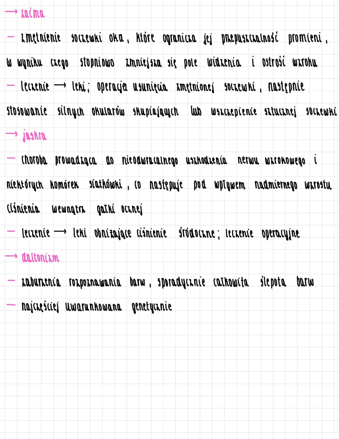 Budowa i działanie oka
twardówka
ciało rzęskowe
BUDOWA GAŁKI OCZNEJ
wypełniona cialem szklistym / galaretowaty plyn)
ściana - blony
tęczówka